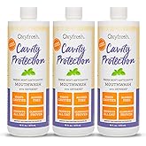 Oxyfresh Cavity Protection Fluoride Mouthwash – Anticavity Mouthwash for Sensitive Teeth, Non - Staining, Alcohol Free, Lasting Fresh Breath - 16 fl Oz (Pack of 3)