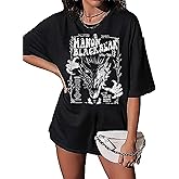 NITRFLA Manon Blackbeak Throne of Glass Oversized Shirt Women Book Lover Fans Top Tees Summer Short Sleeve Shirt