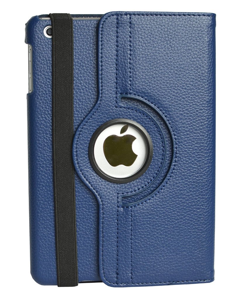 Flyorigin Case for 7.9" ipad mini 3 mini 2 mini 1, Premium PU Leather Multi-Function Stand Cover 360 degree Rotation, With Auto Sleep Wake Function — image 1