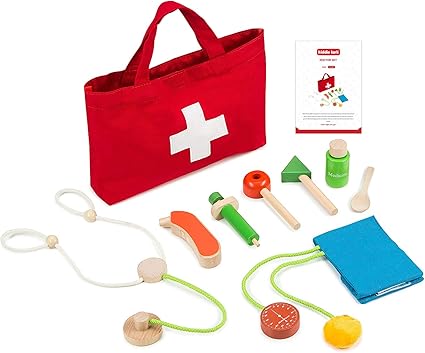 baby playing doctor set