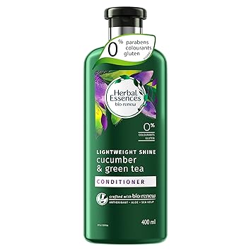 Herbal Essences Cucumber and Green Tea CONDITIONER-For Light weight Shiny Hair - No Paraben, No Colorants, 400 ML