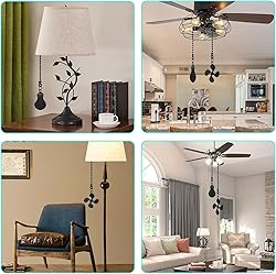SUR-CIEL 4PCS Ceiling Fan Pull Chain, Pull chains