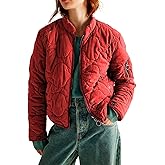 COWOKA Women's Lightweight Zip Up Outerwear Coat Quilted Jacket Warm Down Puffer Jacket With Pockets