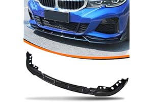 JOYOTO Front Bumper Lip Splitter Custom Fit for 2019-2022 BMW G20 G28 M Sport 3 Series Sedan 330i 330e M340i Front Chin Spoiler Lower Lip,Glossy Black