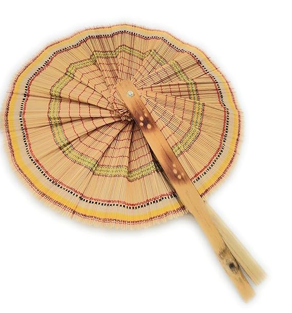 Buy All INDIA HANDICRAFTS Handmade Woven Bamboo Hand Fan, 2 Pieces Set