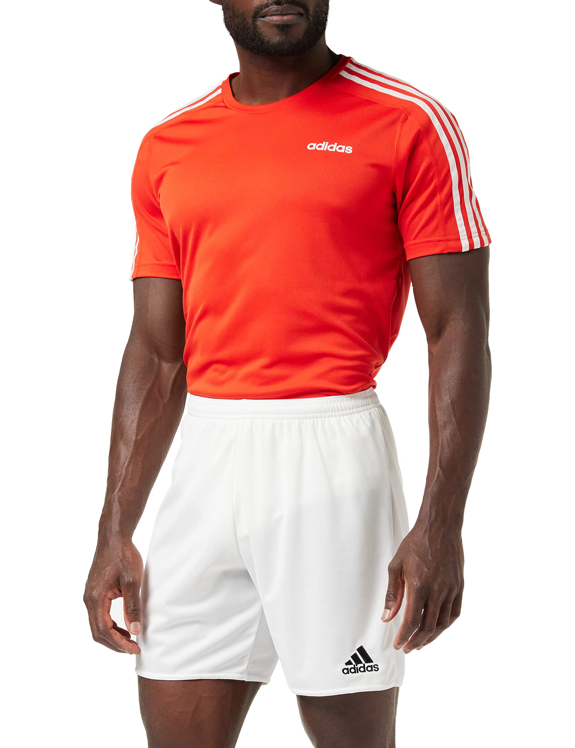 adidas Men's Parma 16 Shorts, White/Black, M UK