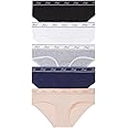 Victoria's Secret PINK Women's Cotton Logo Hipster Underwear, Moderate Coverage Panties for Women, Multi Pack (XS-XXL)