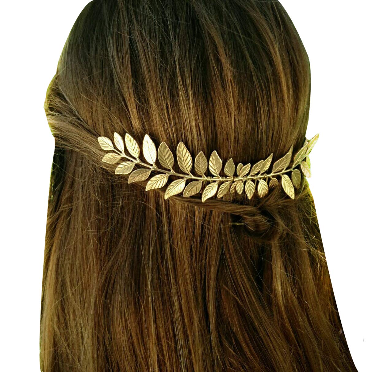Bridal Gold Leaf Hair Comb Bridesmaid Hair Clips Hairpin Hair Accessories Wedding Hair Jewelry with Combs