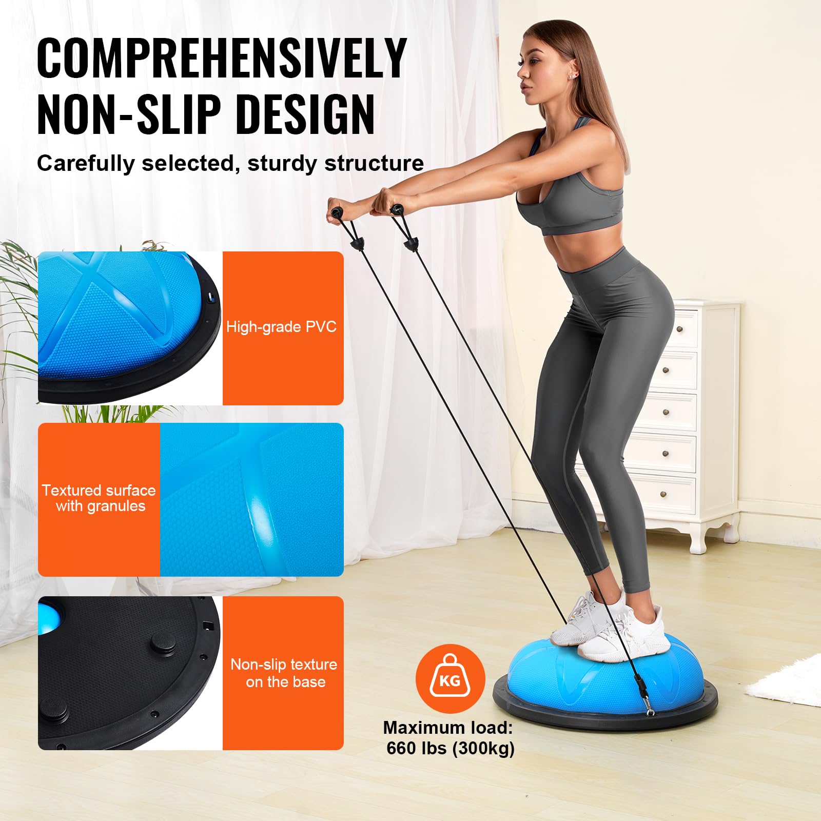 Mua VEVOR Half Exercise Ball Trainer, 23/26 inch Balance Ball Trainer ...