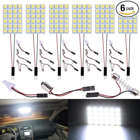 Amazon Com Javr Pack Of 6 300lums White 5050 24smd Rv Interior