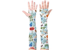 Buwuta Gardening Sleeves for Women Leaf Sleeves to Cover Arms Sleeves Anti-Scratch Farm Sun Protection Cooling Sleeve