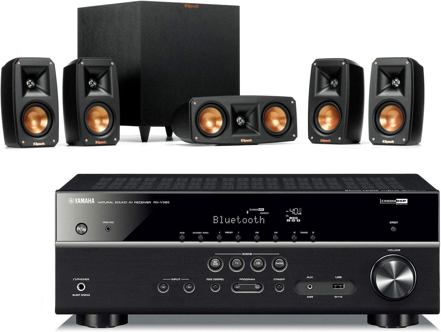 klipsch black reference theater pack