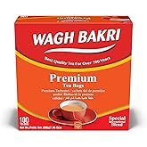 Wagh Bakri Chai Tea Bags, 100 Tea bags of Special International Blend, 200 grams (Single, Premium)