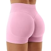 YEOREO SoftHue Women Workout Gym Impact Shorts Hidden Scrunch Butt Lifting 2.5"/3.6"/4.5"/6" Seamless Shorts