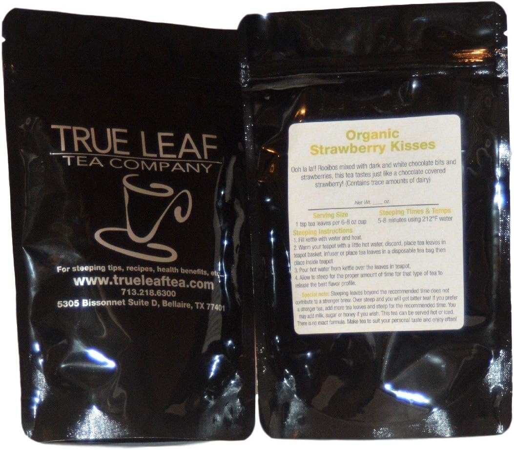 True Leaf Tea Organic Strawberry Kisses Tea 2 OZ