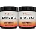 Beyond Brew Caramel Macchiato Coffee Alternative - Low Caffeine Superfood - Powerful Mushroom Complex with Lion’s Mane, Reishi & Chaga - Brewed Drink with Prebiotics & Probiotics (2-pack)