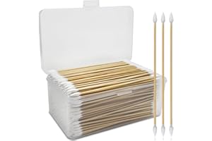 PINGMIC 900/400PCS Double-Ended 6" Pointed Gun Cleaning Swabs - for Precision Firearm Cleaning and Applying, Gun Cleaning Supplies, Lint-Free and Highly Absorbent