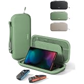 Belkin Nintendo Switch 2 Case, Slim Carrying Travel Bag with AirTag Holder | Hard Shell Slim Carrying Case with AirTag Pocket, Soft Interior, 12 Game Card Slot, 2 in 1 Strap/Handle, Travel Protection