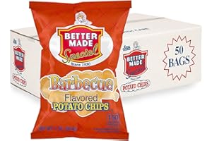 Better Made Special Potato Chips (BBQ) - 50 Pack - 50 x 1 oz. Bags - Crunchy, Individual Snacks Made from Fresh Potatoes - Family Owned and Operated