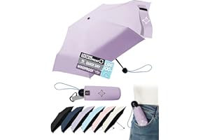 LILAC Mini Travel Umbrella for Rain - 43" Large Coverage Small Umbrella, Reinforced Strong Frame, Lightweight Portable Paraso