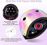 MHJY Kids Helmet and Pads Set with DIY Stickers Unicorn 3-8 Years view 7