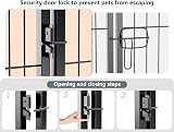 HOMIDEC Dog Pen 8 Panel Playpen with Door 60cm High Indoor Outdoor view 8