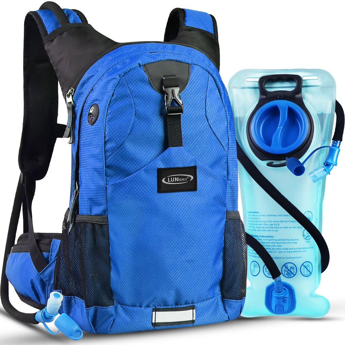 Lunidry Hydration Pack Thermal Insulated Hydration Backpack with 2L BPA Free Leak-Proof Water Bladder, Daypack Perfect for Running, Cycling, Hiking, Climbing-Keep Liquids Cool for Up to 4 Hours