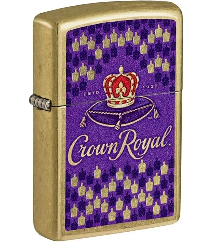 Amazon.com: Zippo Crown Royal Logo and Bottle Black Matte Pocket