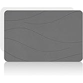 Liyarya Stone Bath Mat, Stone Bath Mats for Bathroom, Absorbent Non-Slip Bath Mats, Diatomaceous Earth Bath Mat, Quick Dry, 23.6 x 15.4