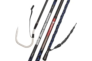 FISHAPPY Fishing Gaff Saltwater Fish Gaff with S316 Stainless Steel Fishing Hook Carbon Fiber Fishing Gaff