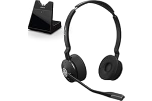 Jabra Engage 75 Wireless Headset, Stereo – Telephone Headset with Industry-Leading Wireless Performance, Advanced Noise-Cancelling Microphone, All Day Battery Life