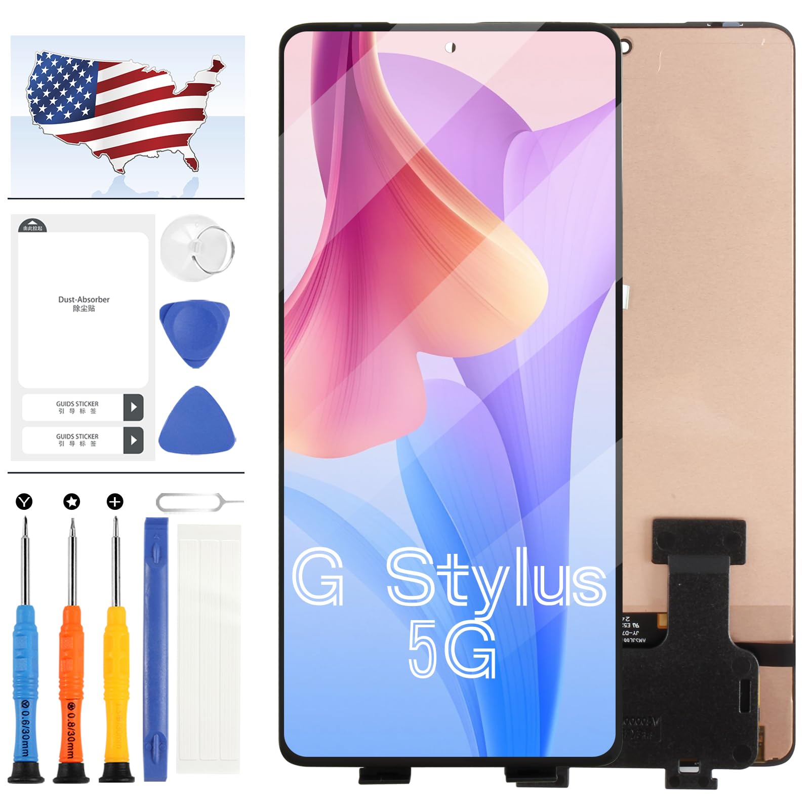 Photo 1 of AMOLED for Moto G Stylus 5G 2024 XT2419 XT2419-1 XT2419-2 Screen Replacement Kit,6.7 inch for Motorola G Stylus 5G 2024 LCD Display Touch Digitizer Full Assembly Repair Kit with Tools
