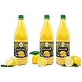 3 Pack 33.8 Oz 100% Real Lemon Juice | Fresh Flavor NO Added Water | Not From Concentrate| Appx 40 Freshly Squeezed Lemons in Each Lemon Juice Bottle | Lemons Fresh Kosher Bottled Juice - Best Select