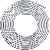 1/2" OD Aluminum Coiled Tubing, CYIWPH Seamless Round Pipe 1060, 0.04" Wall Thickness, Refrigeration Tubing, Fuel Line, Autom