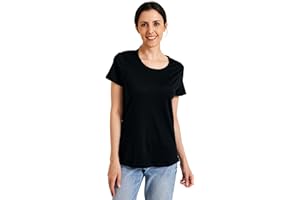 ZSOSBA METARINO 100% Merino Wool T-Shirt Women,Short Sleeve Lightweight Crew Neck Base Layer Tee Shirt for Travel,Hiking