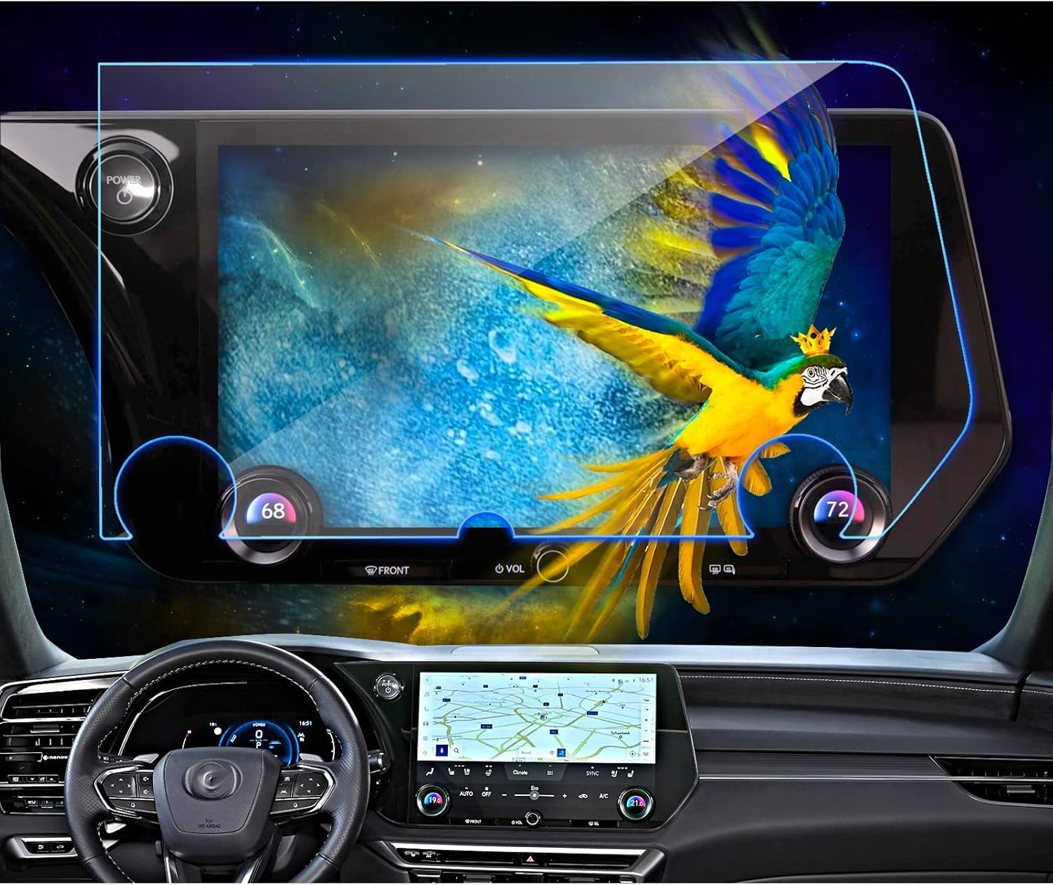 Photo 1 of EUEKY for 2023 RX 350 Screen Protector 14 Inch 2023 RX 350 350h 500h Anti-Scratch Tempered Glass Protective Film 2023 RX 350 Accessories