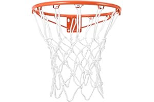 Vazioyar Basketball Net Replacement, Thick Heavy Duty Basketball Net Fits Standard Indoor Outdoor 12 Loops Rims, All Weather Anti Whip Basket Net