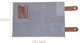 PERFEHAIR Leather Scissor Holder Pouch Case 12 Pockets Hairdresser Barber Salon view 2