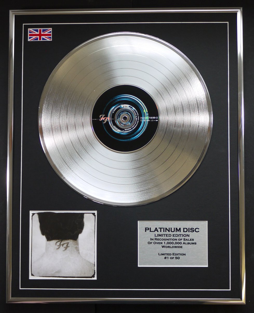 FOO FIGHTERS/LTD EDITION CD PLATINUM DISC/THERE IS NOTHING LEFT TO LOSE