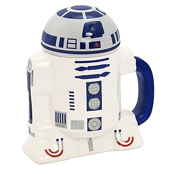 Star Wars Star185 - R2D2 3D Keramiktasse mit Deckel 14x12 cm