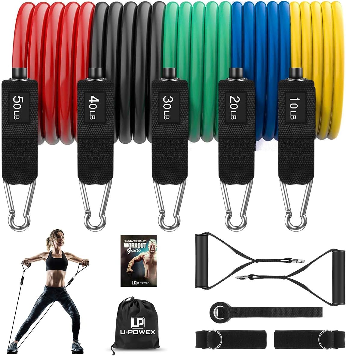 U-POWEX Resistance Bands Set Exercise 