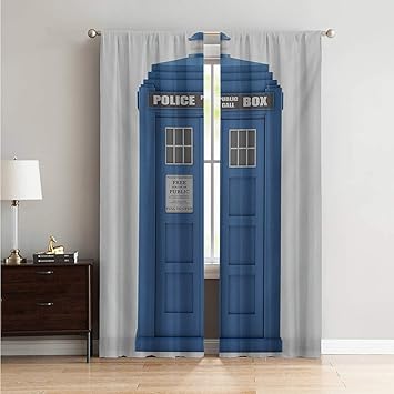 Amazon Com Sound Asleep Room Blackout Curtain Police Doctors Blue