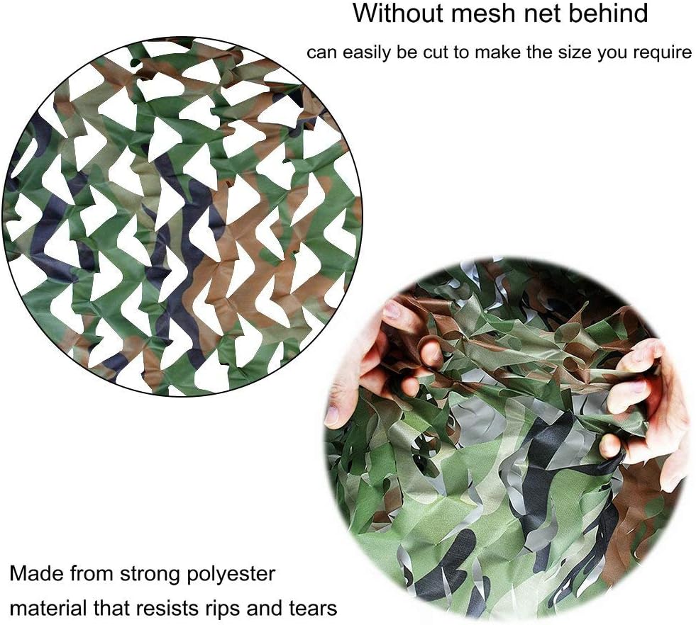 iunio Camo Netting, Camouflage Net, Bulk Roll, Mesh, Cover, Blind for Hunting, Decoration, Sun Shade, Party, Camping, Outdoor : Sports & Outdoors