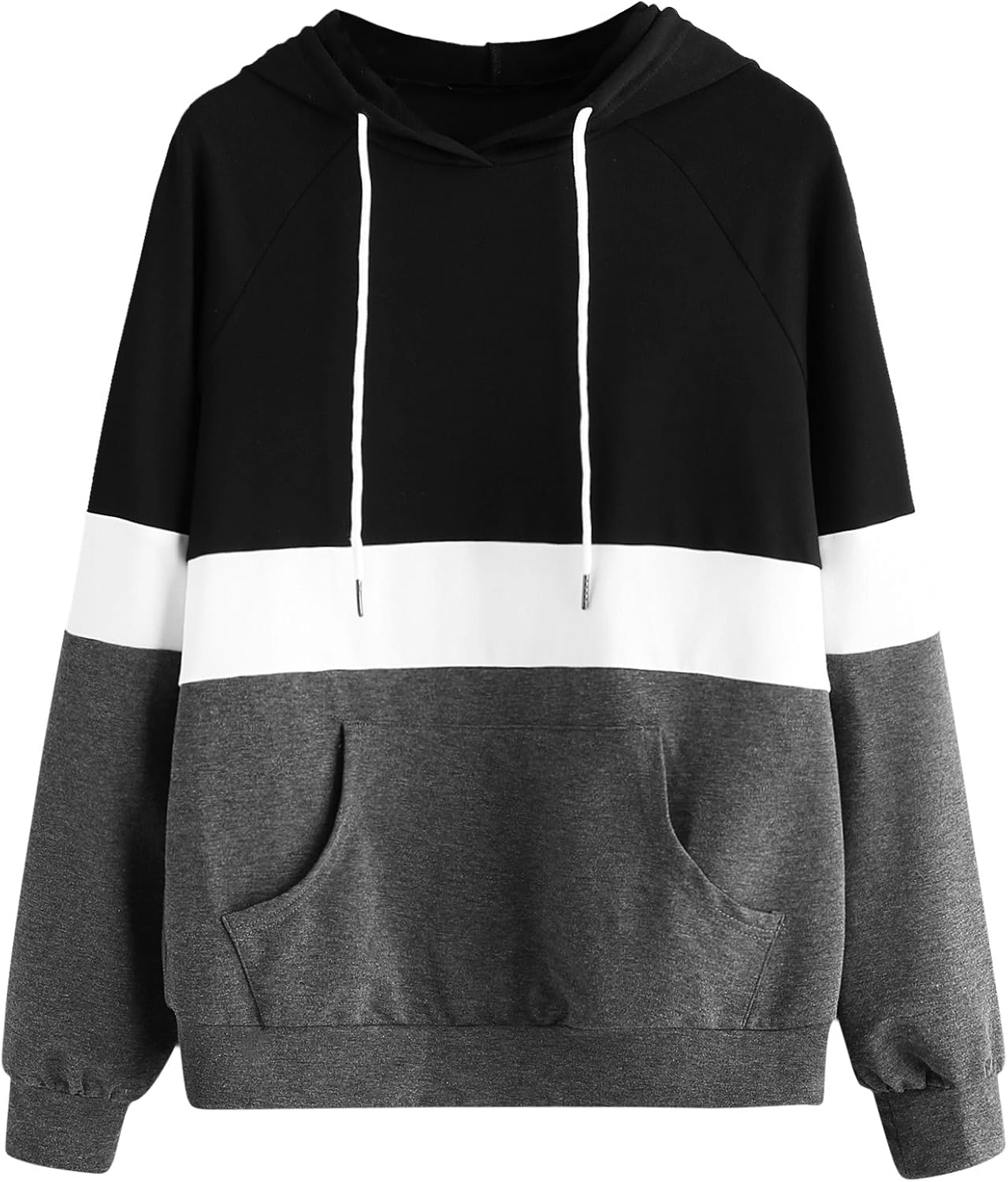grey hoodie with black sleeves