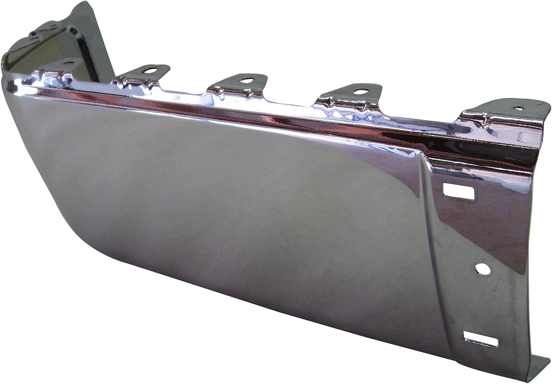 2007-2012 Chevy Silverado 1500 2500hd 3500hd / 2007-2012 Gmc Sierra 1500 2500hd 3500hd Rear Chrome Bumper Cap (Steel) Without Sensor Hole Lh=driver Side ... by StreetNshow