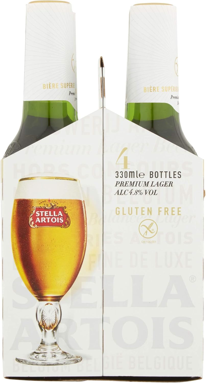 Stella Artois Gluten Free Lager 4 X 330ml Amazon Co Uk Grocery