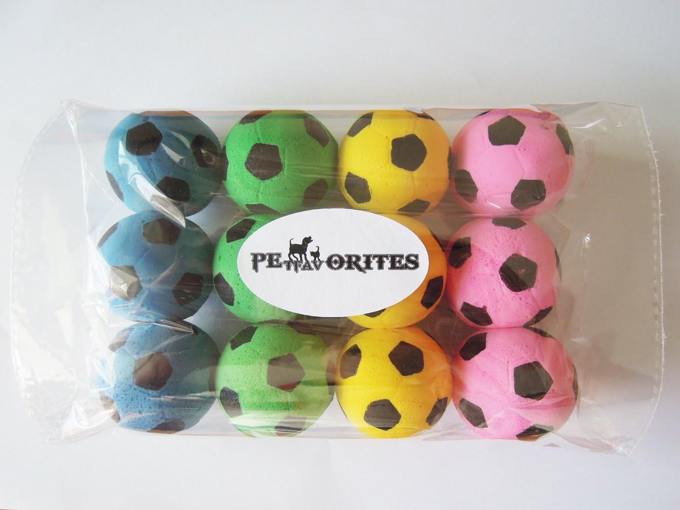 PETFAVORITES Foam Soccer Balls Cat Toys - Pack of 12 : Pet Mice And Animal Toys : Pet Supplies