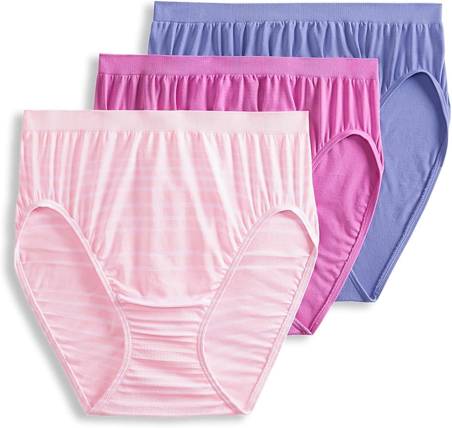 Jockey Women's Underwear Comfies Microfiber French Cut 3 Pack