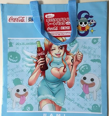 Amazon ワンピース コカコーラ ナミ オリジナルデザイン トートバッグ イオン 限定 ハロウィーン アニメ 萌えグッズ 通販
