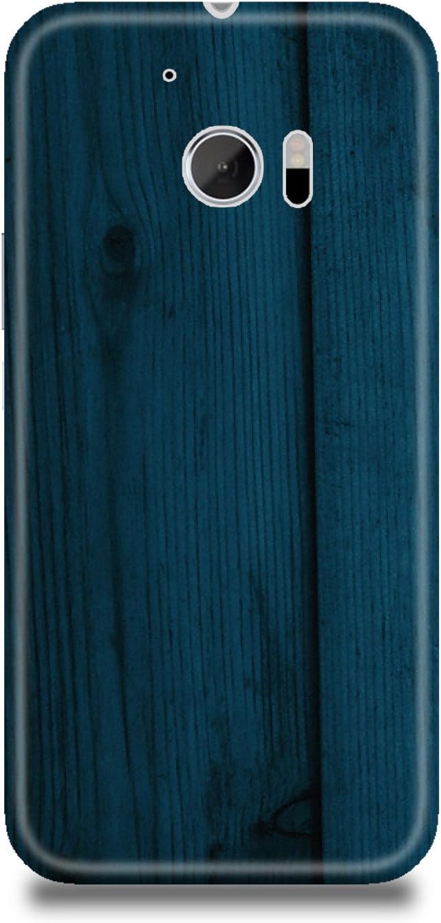 HTC M10 Cover,HTC M10 Case,HTC M10 Back Cover,Blue Wooden HTC M10 Mobile Cover by The Shopmetro-2094-5951